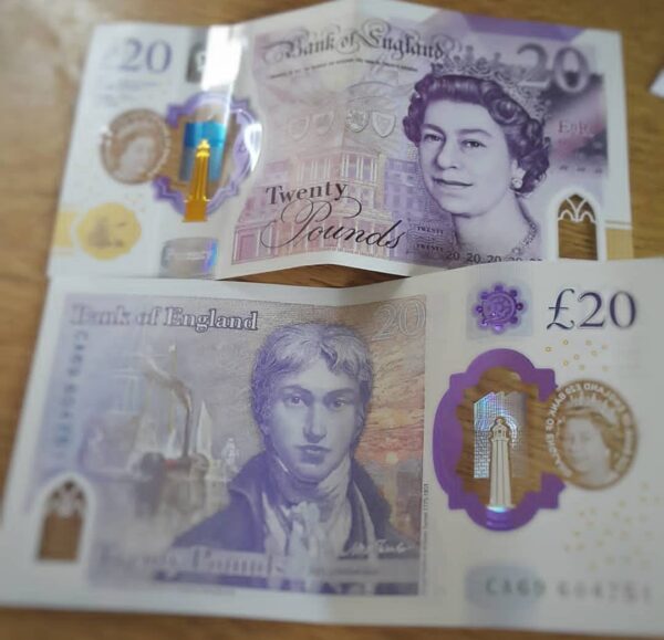 Counterfeit GBP 20 Bills